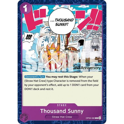 Thousand Sunny (OP09 - 080) [Emperors in the New World: 2nd Anniversary Tournament Cards] - PokéBox Australia