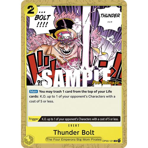 Thunder Bolt (OP03 - 121) [Pillars of Strength Pre - Release Cards] - PokéBox Australia