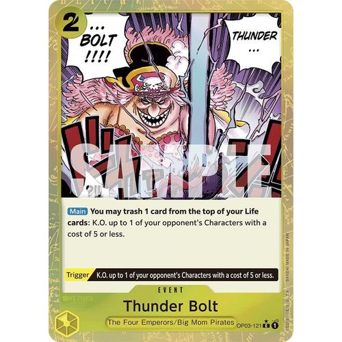 Thunder Bolt (Textured Foil) (OP03 - 121) [Premium Booster - The Best - ] - PokéBox Australia