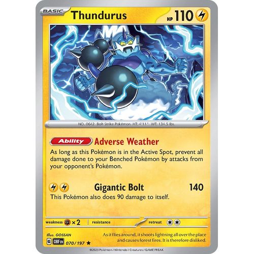 Thundurus (070/197) [SV03: Obsidian Flames] - PokéBox Australia