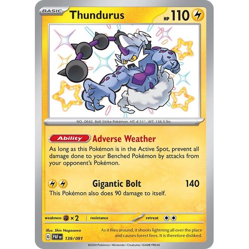 Thundurus (139/091) [SV: Paldean Fates] - PokéBox Australia