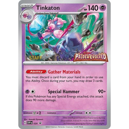 Tinkaton - 020 (Prerelease) [Staff] (020) (SV: Scarlet & Violet Promo Cards) - PokéBox Australia