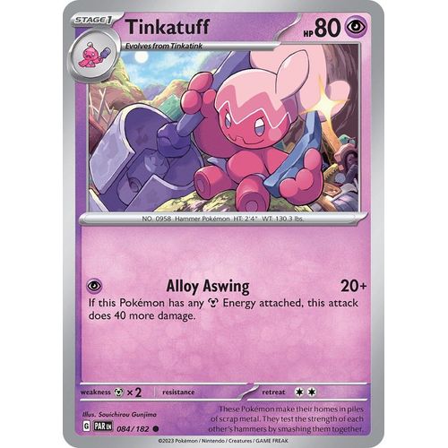 Tinkatuff (084/182) [SV04: Paradox Rift] - PokéBox Australia