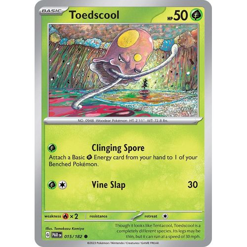 Toedscool (015/182) [SV04: Paradox Rift] - PokéBox Australia