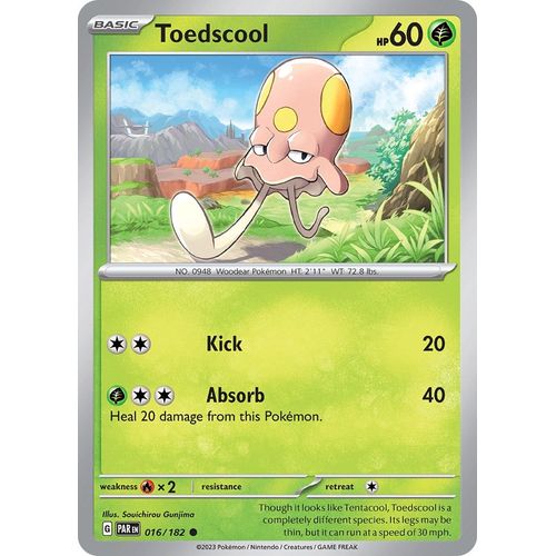 Toedscool (016/182) [SV04: Paradox Rift] - PokéBox Australia