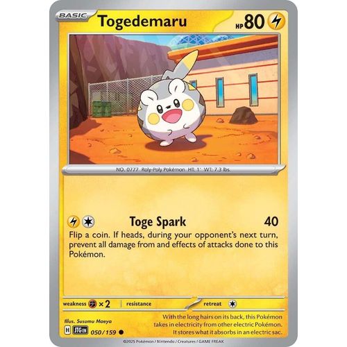 Togedemaru (050/159) (SV09: Journey Together) - PokéBox Australia