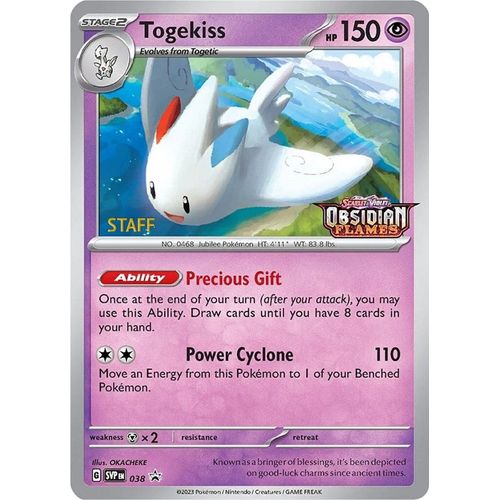 Togekiss - 038 (Prerelease) [Staff] (038) (SV: Scarlet & Violet Promo Cards) - PokéBox Australia