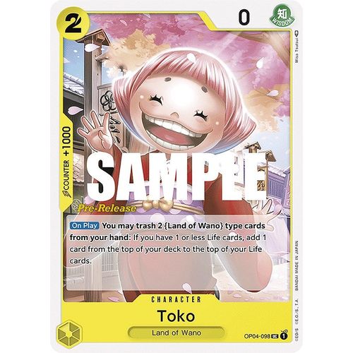 Toko (OP04 - 098) [Kingdoms of Intrigue Pre - Release Cards] - PokéBox Australia