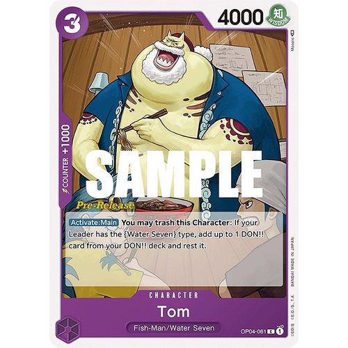 Tom (OP04 - 061) [Kingdoms of Intrigue Pre - Release Cards] - PokéBox Australia