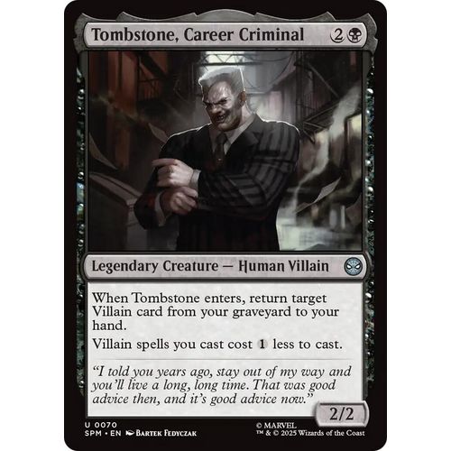 Tombstone, Career Criminal (70) (Marvel's Spider - Man) - PokéBox Australia
