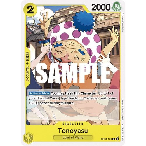 Tonoyasu (OP04 - 109) [Kingdoms of Intrigue] - PokéBox Australia