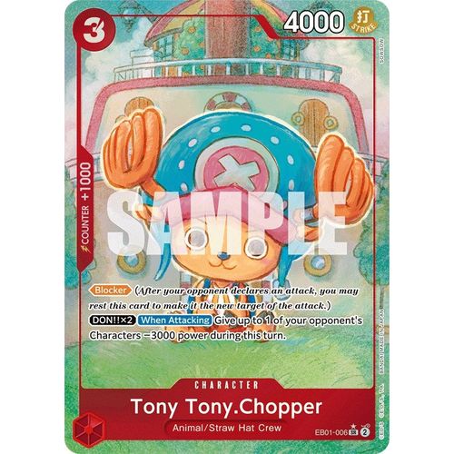 Tony Tony.Chopper (Alternate Art) (EB01 - 006) [Extra Booster: Memorial Collection] - PokéBox Australia