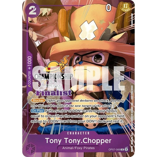 Tony Tony.Chopper (CS 25 - 26 Finalist Card Set 1) (OP07 - 066) (One Piece Promotion Cards) - PokéBox Australia