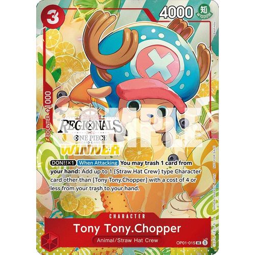 Tony Tony.Chopper (Offline Regional 2024 Vol. 3) [Winner] (OP01 - 015) [One Piece Promotion Cards] - PokéBox Australia