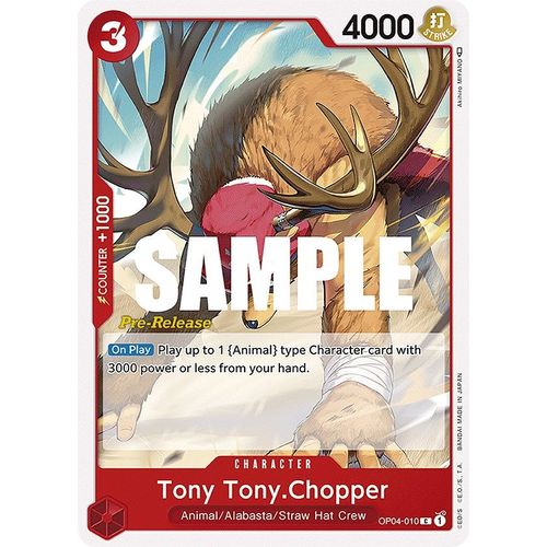 Tony Tony.Chopper (OP04 - 010) [Kingdoms of Intrigue Pre - Release Cards] - PokéBox Australia
