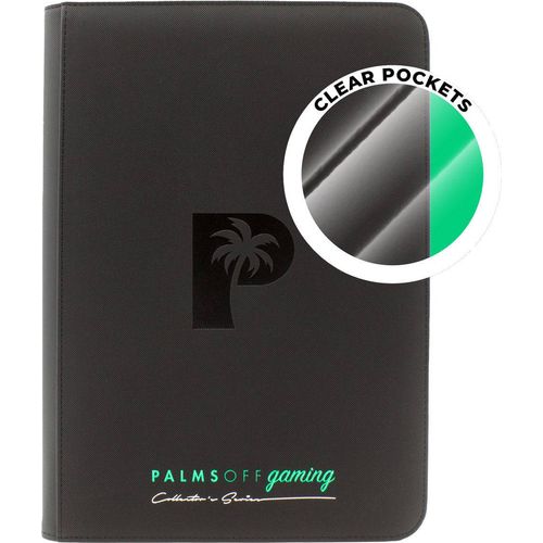 Palms Off Gaming - Collector's Series TOP LOADER Zip Binder - CLEAR (216 Capacity) - PokéBox Australia