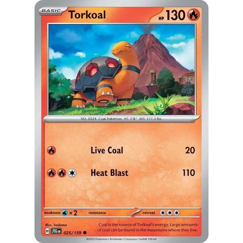 Torkoal (025/159) (SV09: Journey Together) - PokéBox Australia