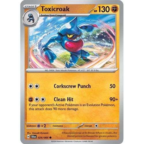 Toxicroak (024/064) [SV: Shrouded Fable] - PokéBox Australia