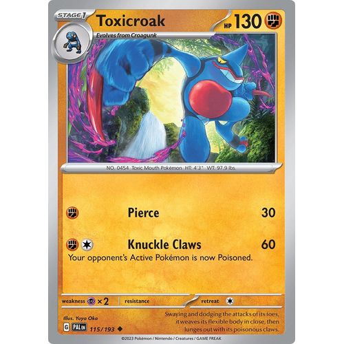 Toxicroak (115/193) [SV02: Paldea Evolved] - PokéBox Australia