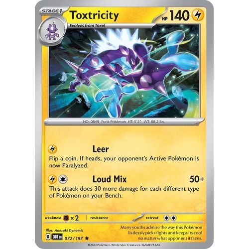 Toxtricity (072/197) [SV03: Obsidian Flames] - PokéBox Australia