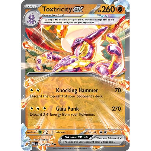 Toxtricity ex (100/182) [SV04: Paradox Rift] - PokéBox Australia