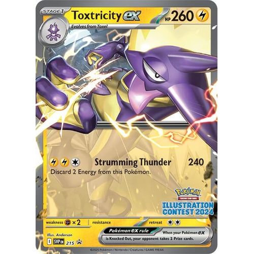 Toxtricity ex - 215 (Illustration Contest 2024) (215) [SV: Scarlet & Violet Promo Cards] - PokéBox Australia