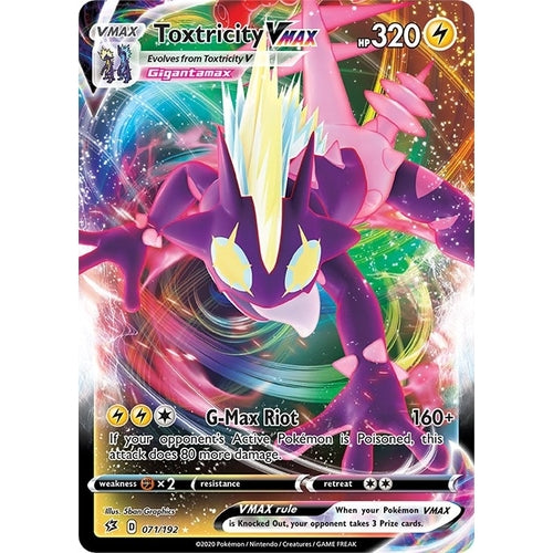Toxtricity VMAX (071/192) (SWSH02: Rebel Clash) - PokéBox Australia