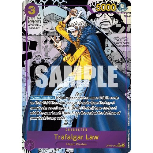 Trafalgar Law (069) (Alternate Art) (Manga) (OP05 - 069) [Awakening of the New Era] - PokéBox Australia