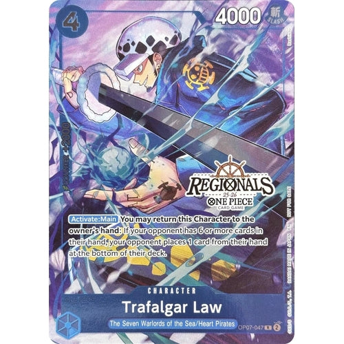Trafalgar Law (CS 25 - 26 Regionals Textured Chase Promo) (OP07 - 047) (One Piece Promotion Cards) - PokéBox Australia