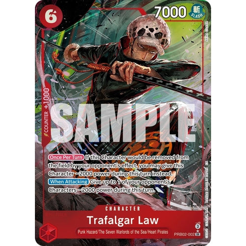 Trafalgar Law - PRB02 - 002 (Alternate Art) (PRB02 - 002) (Premium Booster - The Best - Vol. 2) - PokéBox Australia