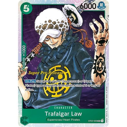 Trafalgar Law (ST02 - 009) [Super Pre - Release Starter Deck 2: Worst Generation] - PokéBox Australia
