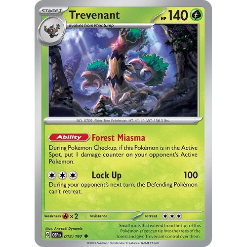 Trevenant (012/197) [SV03: Obsidian Flames] - PokéBox Australia