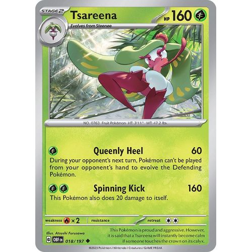 Tsareena (018/197) [SV03: Obsidian Flames] - PokéBox Australia