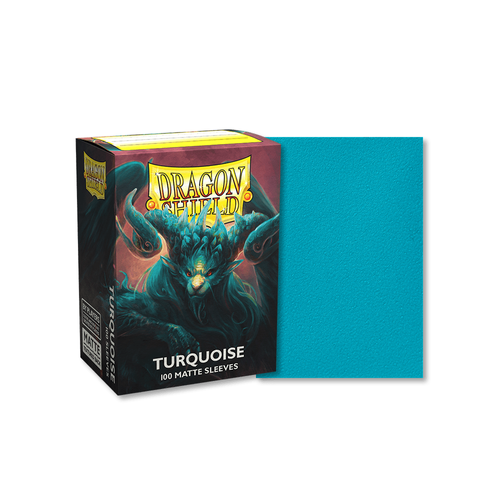 Dragon Shield - Standard Matte Turquoise Sleeves 100 pack - PokéBox Australia