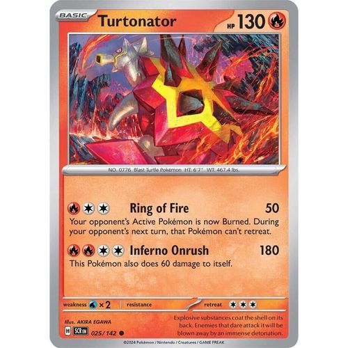 Turtonator (025/142) [SV07: Stellar Crown] - PokéBox Australia