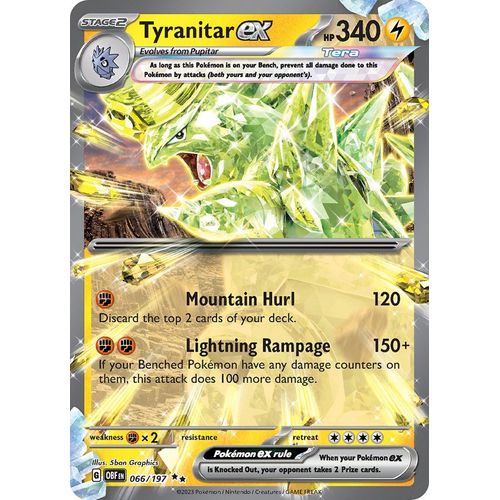 Tyranitar ex (066/197) [SV03: Obsidian Flames] - PokéBox Australia