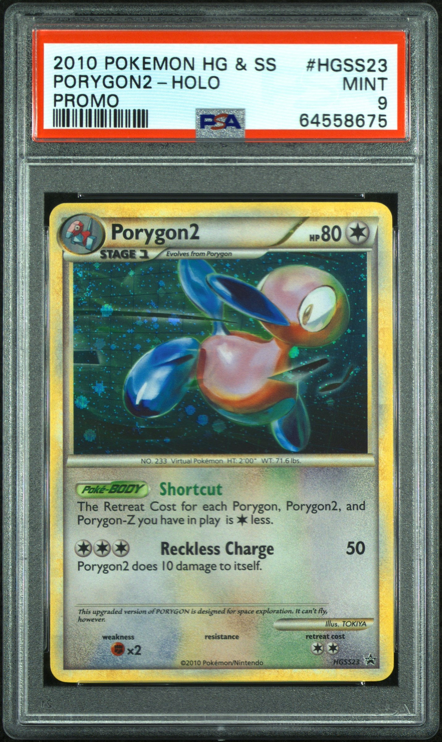 PSA MINT 9 - 2010 POKEMON HEARTGOLD & SOULSILVER PROMO #HGSS23 PORYGON2-HOLO PROMO - PokéBox Australia