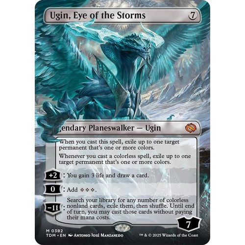 Ugin, Eye of the Storms (Borderless) (382) (Tarkir: Dragonstorm) - PokéBox Australia