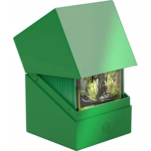 Ultimate Guard Boulder 100+ Solid Green Deck Box - PokéBox Australia