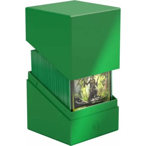 Ultimate Guard Boulder 100+ Solid Green Deck Box - PokéBox Australia