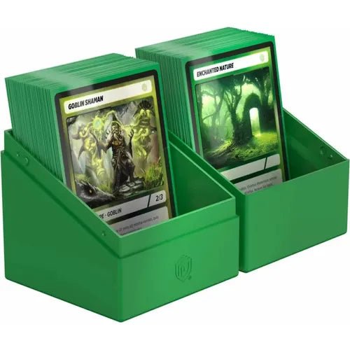 Ultimate Guard Boulder 100+ Solid Green Deck Box - PokéBox Australia