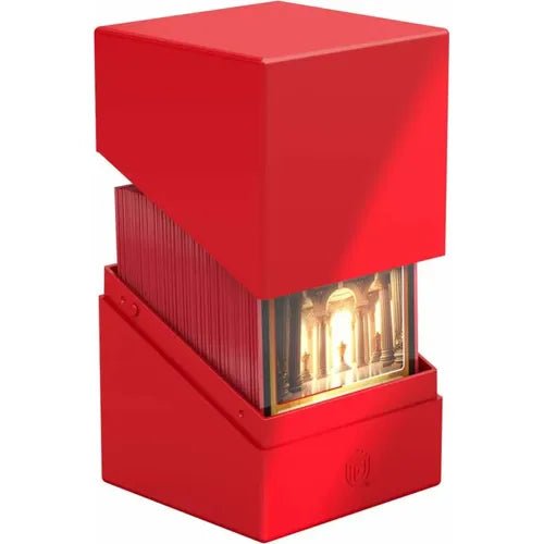 Ultimate Guard Boulder 100+ Solid Red Deck Box - PokéBox Australia