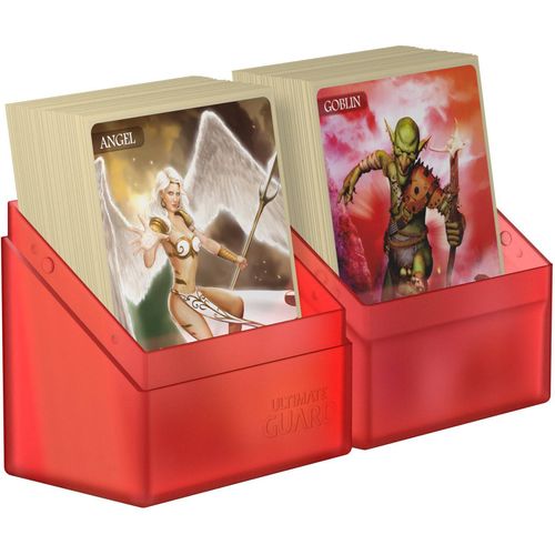 Ultimate Guard Boulder Deck Case 60+ Standard Size Ruby Deck Box - PokéBox Australia