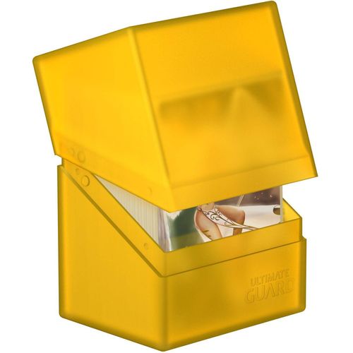 Ultimate Guard Boulder Deck Case 80+ Standard Size Amber Deck Box - PokéBox Australia