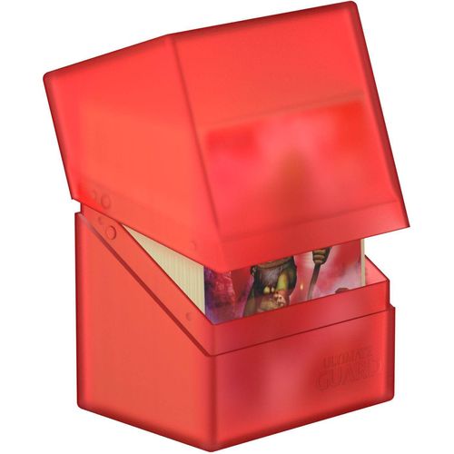 Ultimate Guard Boulder Deck Case 80+ Standard Size Ruby Deck Box - PokéBox Australia