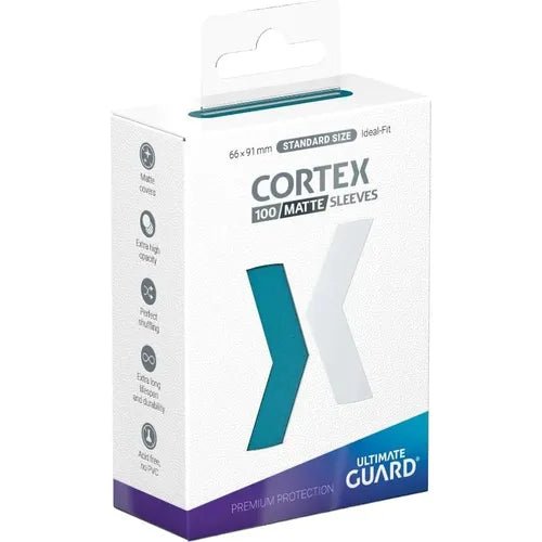 Ultimate Guard Cortex Standard Size Sleeves Matte Petrol (100) - PokéBox Australia