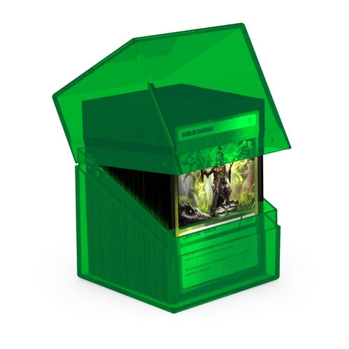 Ultimate Guard: Deck Box – Boulder 100+ – Clear: Emerald - PokéBox Australia