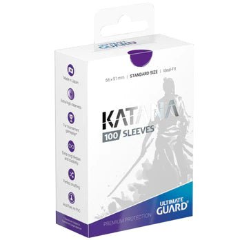 Ultimate Guard Katana Standard Size Sleeves Purple (100) - PokéBox Australia