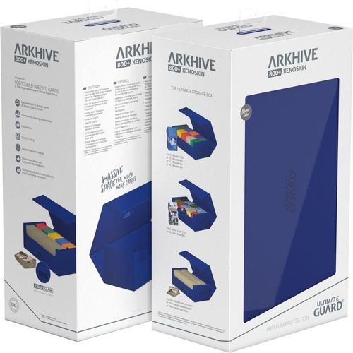 Ultimate Guard Superhive 800+ XenoSkin Arkhive Blue Flip Case - PokéBox Australia