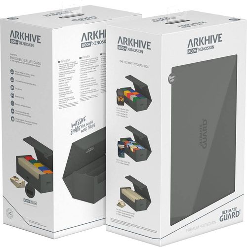 Ultimate Guard Superhive 800+ XenoSkin Arkhive Grey Flip Case - PokéBox Australia